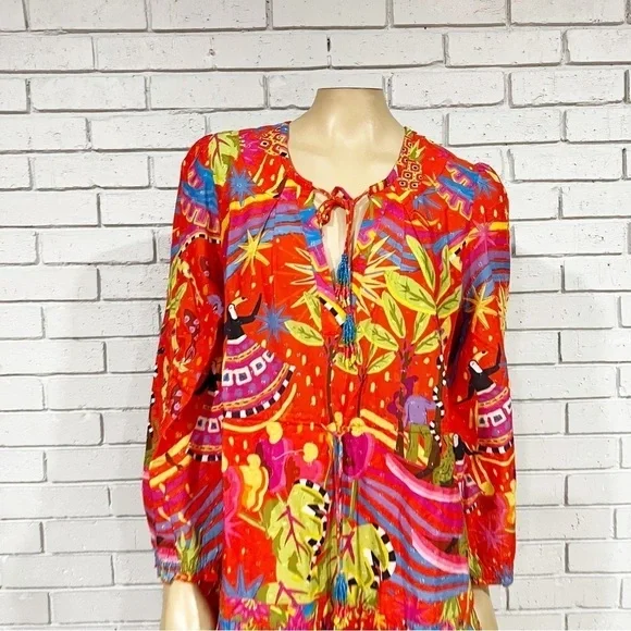 Farm Rio Women’s Magic Forest Cotton Dress - Picture 9 of 12